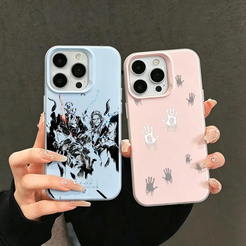 Funda para Teléfono Tipo Gel 2 en 1 de Doble Capa con Diseño Dopamina, Compatible con iPhone 17/16/15/14/13/12 D-Death StrandingS