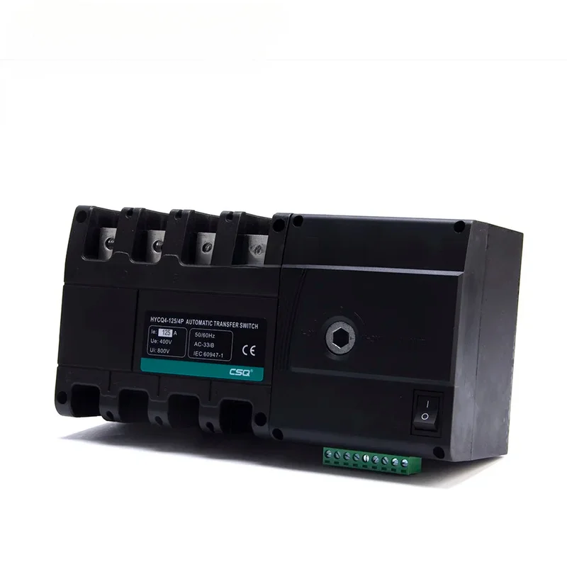 CSQ PC Class HYCQ4-125 125A 4P ATS Automatic Transfer Switch, Generator Control Module Changeover Switch, AC220V, Generator Spar