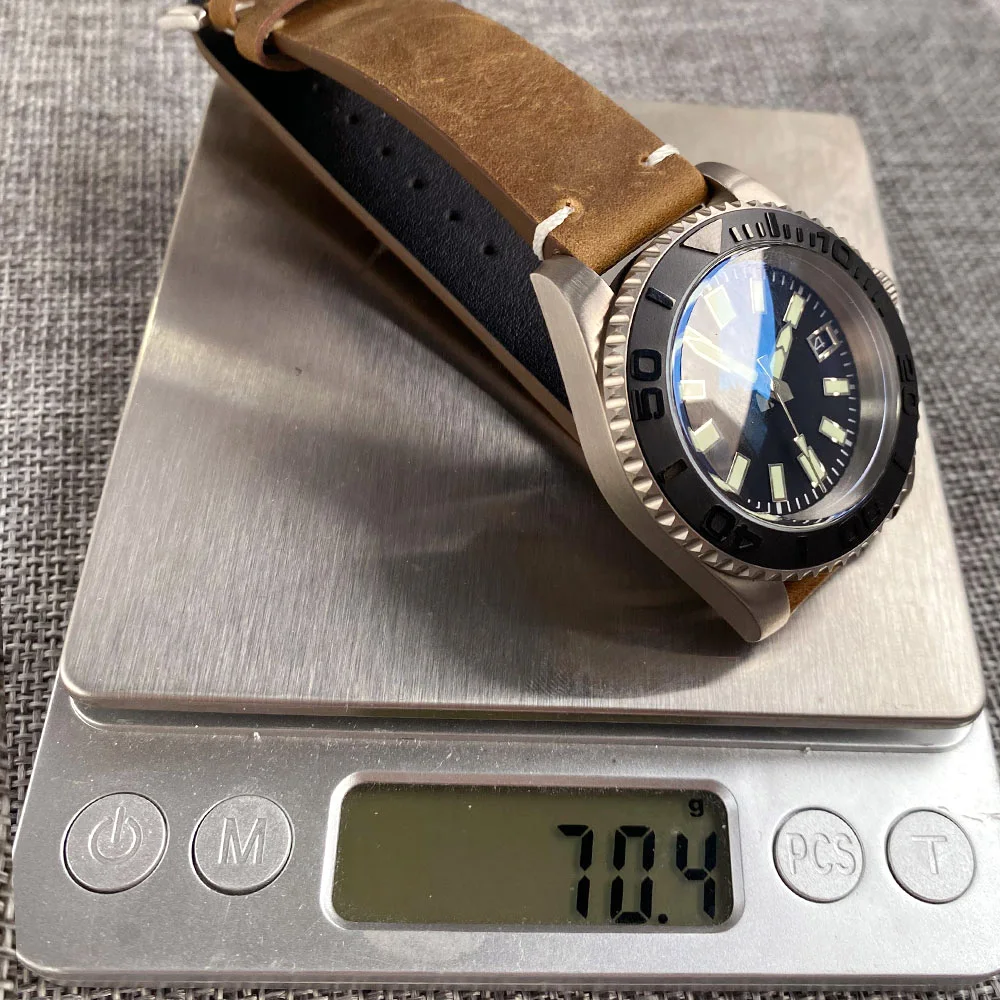 40mm 20bar Diving Tandorio Titanium Case NH35A PT5000 Luminous Men Auto Watch Domed Sapphire Crystal Rotating Bezel Light Weight