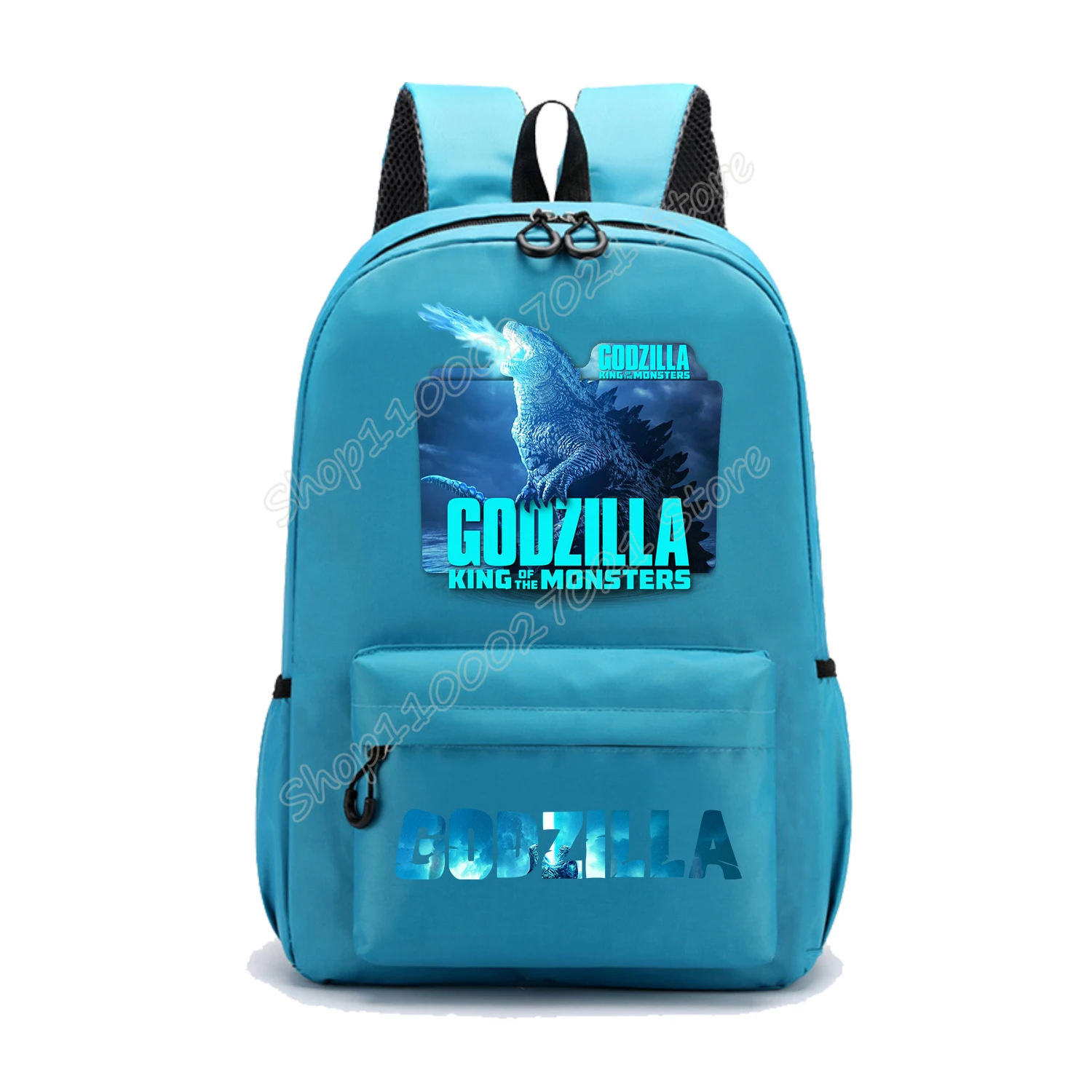 Godzilla Backpack New Anime Schoolbag Cartoon Schoolbag Fashion Boys Girls Red Blue Knapsack Student Large-capacity Bookbag Gift view 3