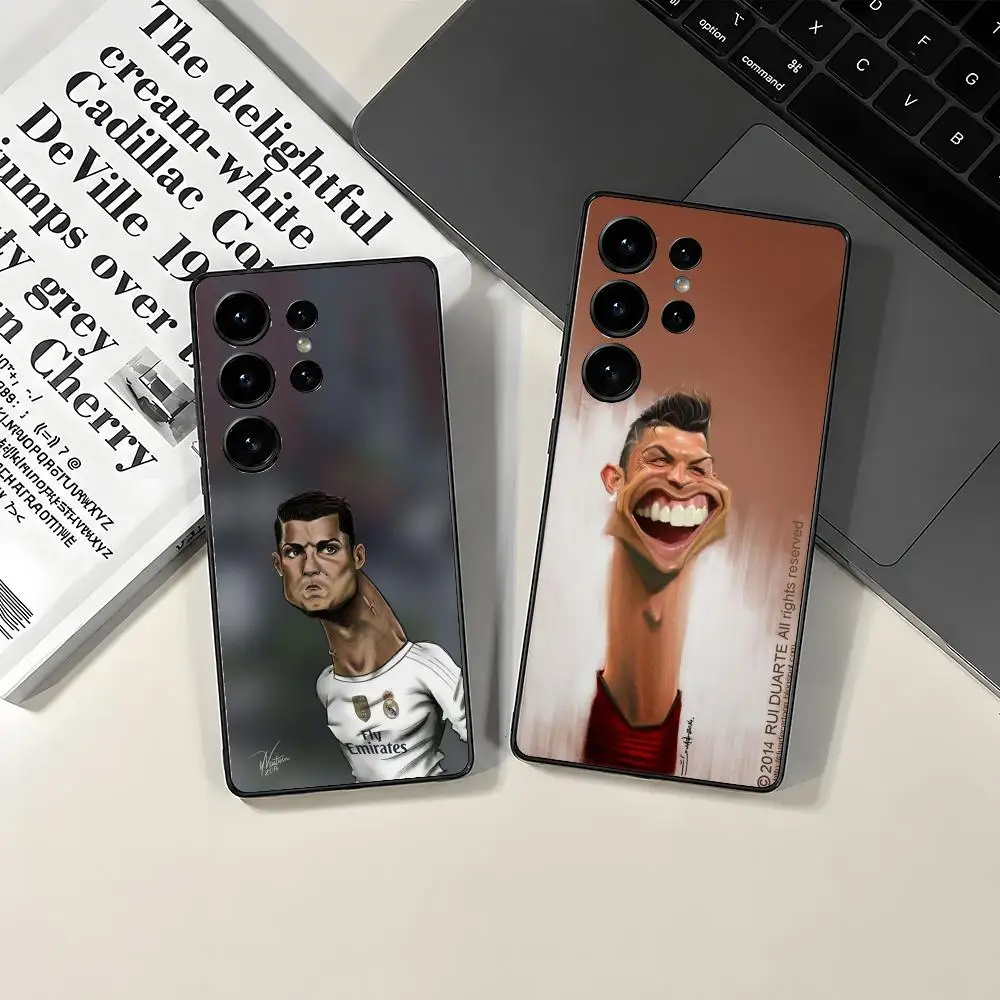 C-CR-7-C-Cris-tiano R-RoNAldoES art Phone Case For Samsung Galaxy S26 S25 Ultra Plus Phone Case Satin Glossy Colorful Protective