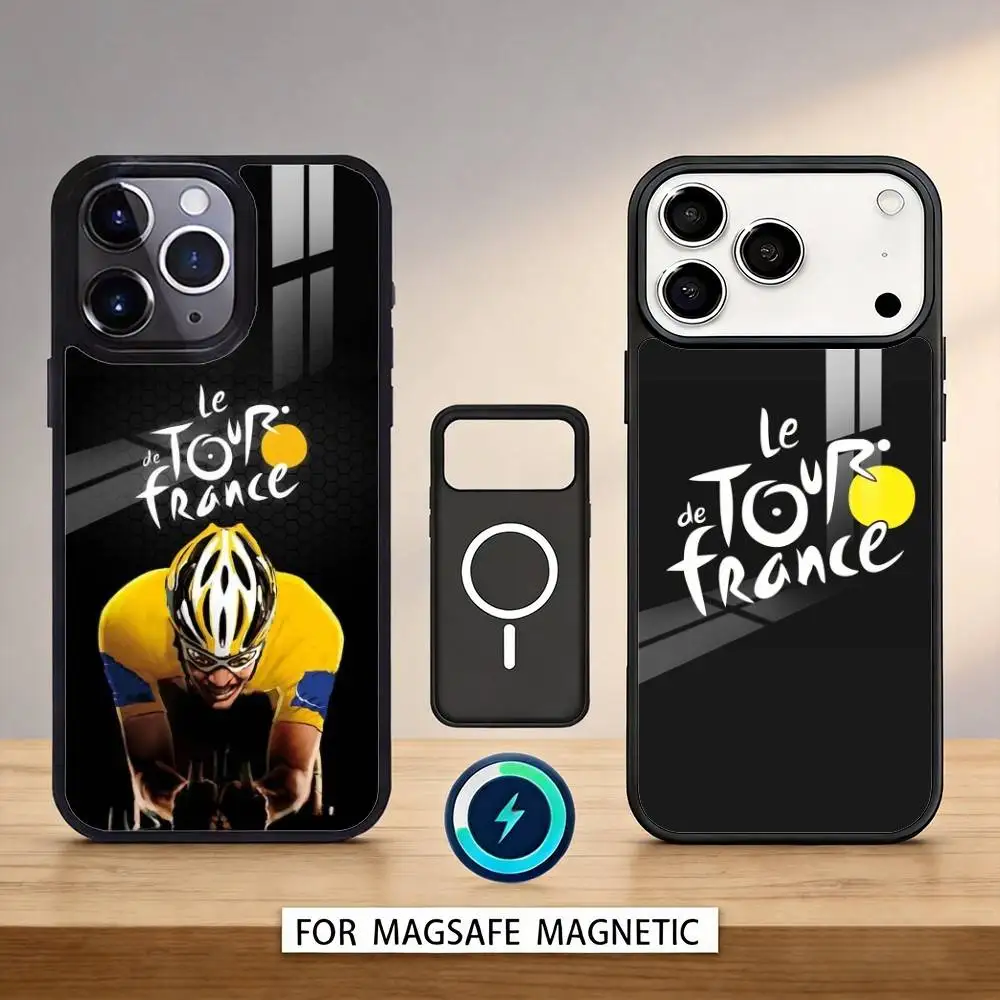 

T-Tour De France Bike Phone Case For iPhone17,16,15,14,13,12,Pro,Max,Magnetic For Magsafe Wireless Charging