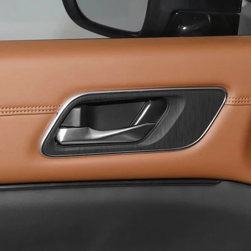 Naklejka wewnętrzna z włókna węglowego na samochód Nissan Pathfinder Z53 2024-obecnie, naklejka na panel podnoszenia szyb, folia ochronna na drzwi i zmianę biegów.