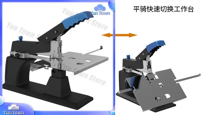 Desktop Manual Saddle Stitcher for Heavy-Duty Labor-Saving Flat Stapling Book Binding