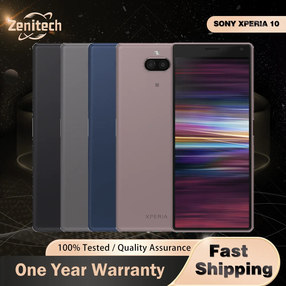 هاتف Sony Xperia 10 I3113 i4113 الذكي 4G LTE 6.0 بوصة ثماني النواة 3GB RAM 64GB ROM 13MP + 5MP كاميرات بصمة الإصبع هاتف محمول أندرويد #1