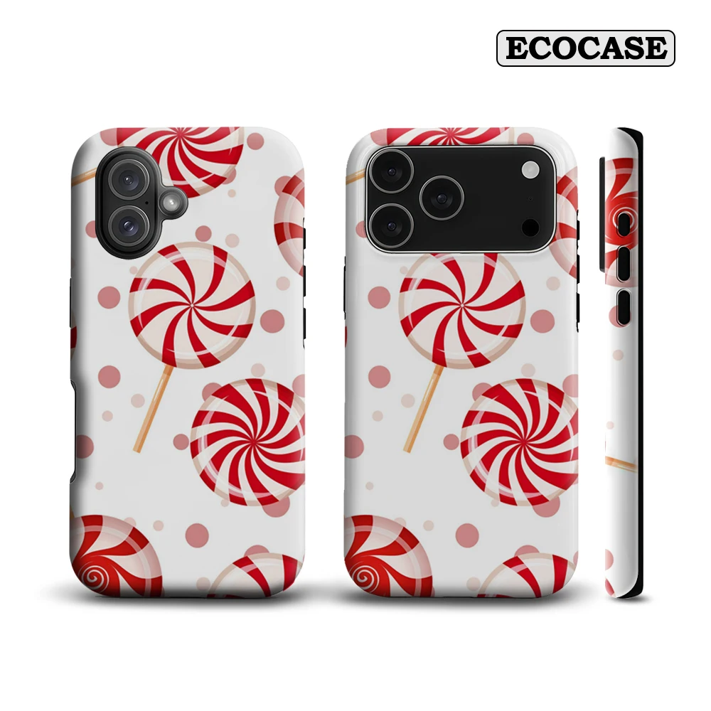 كاندي كين دوامة البوب آيفون 17 يجب أن يكون لديهم جراب هاتف آيفون 17 16 15 14 13 12 برو ماكس زائد طبقة مزدوجة الغطاء الخلفي #1