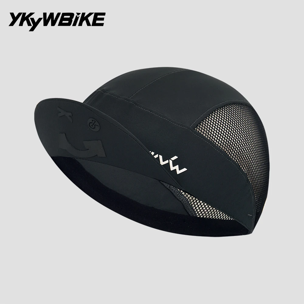 

YKYWBIKE 2025 Cycling Caps Outdoors Sports Caps Road Bike Bicycle Cap Breathable Mesh Reflective Lightweight Short Brim