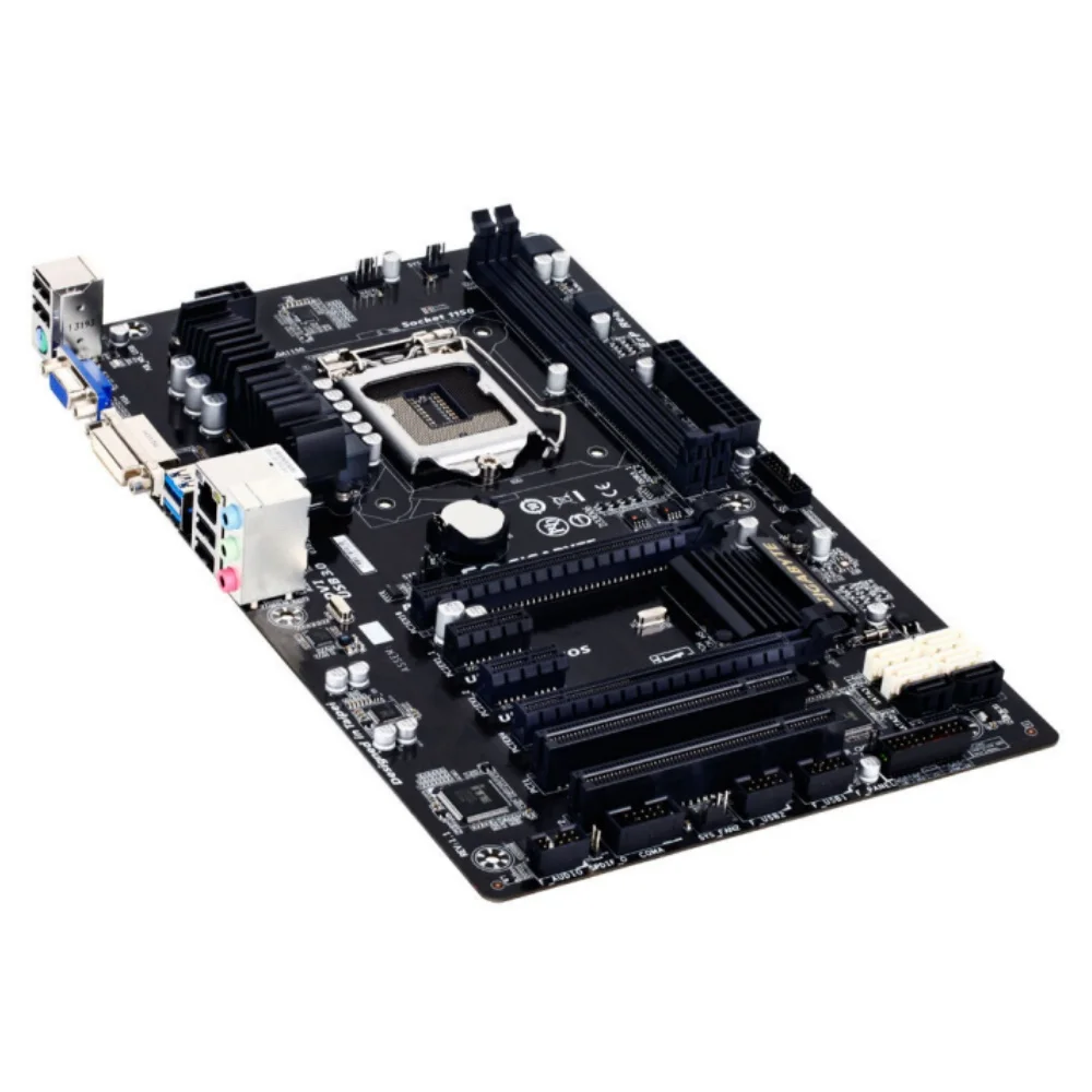 Imagem -03 - Placa-mãe Lga 1150 Chipconjunto Intel B85 Suporta Core 4ª Geração i7 i5 Série I33 Processadores x Ddr3 Dimm 16g Vga Gigabyte-ga-b85-d3v