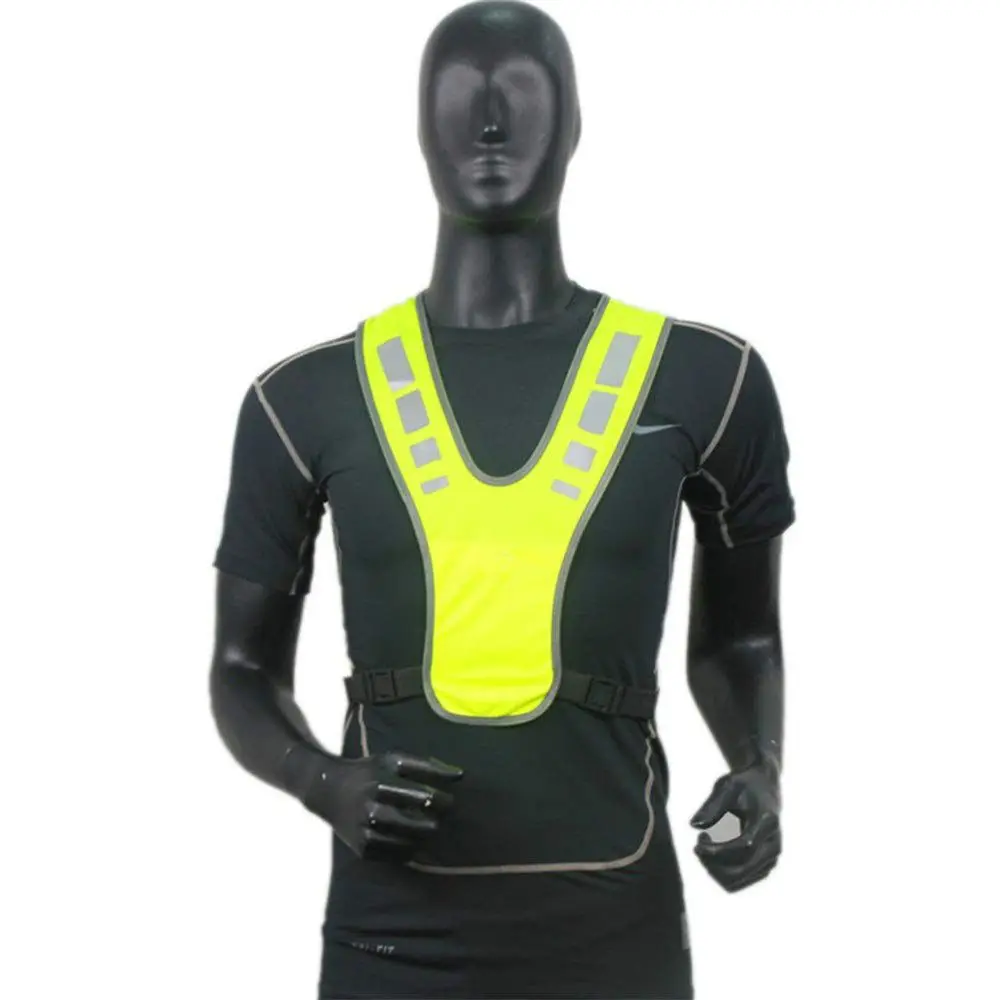 Elastic Reflective Sports Bicycle Harness Jogging Vest Night Running Protective Vest