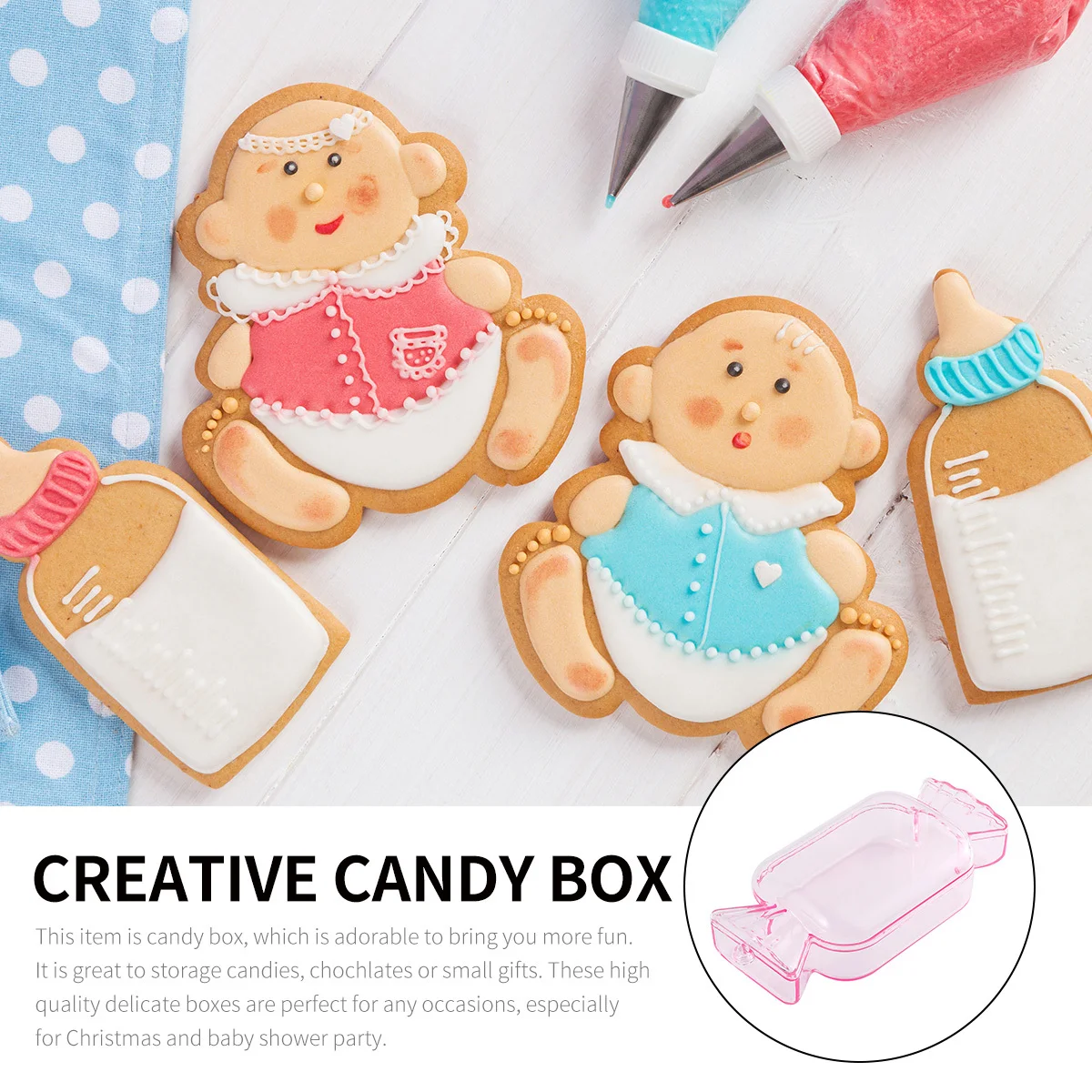 

12Pcs Mini Candy Box Plastic Creative Holder for Christmas Birthday Party Shower Candy Storage Container Gift Box