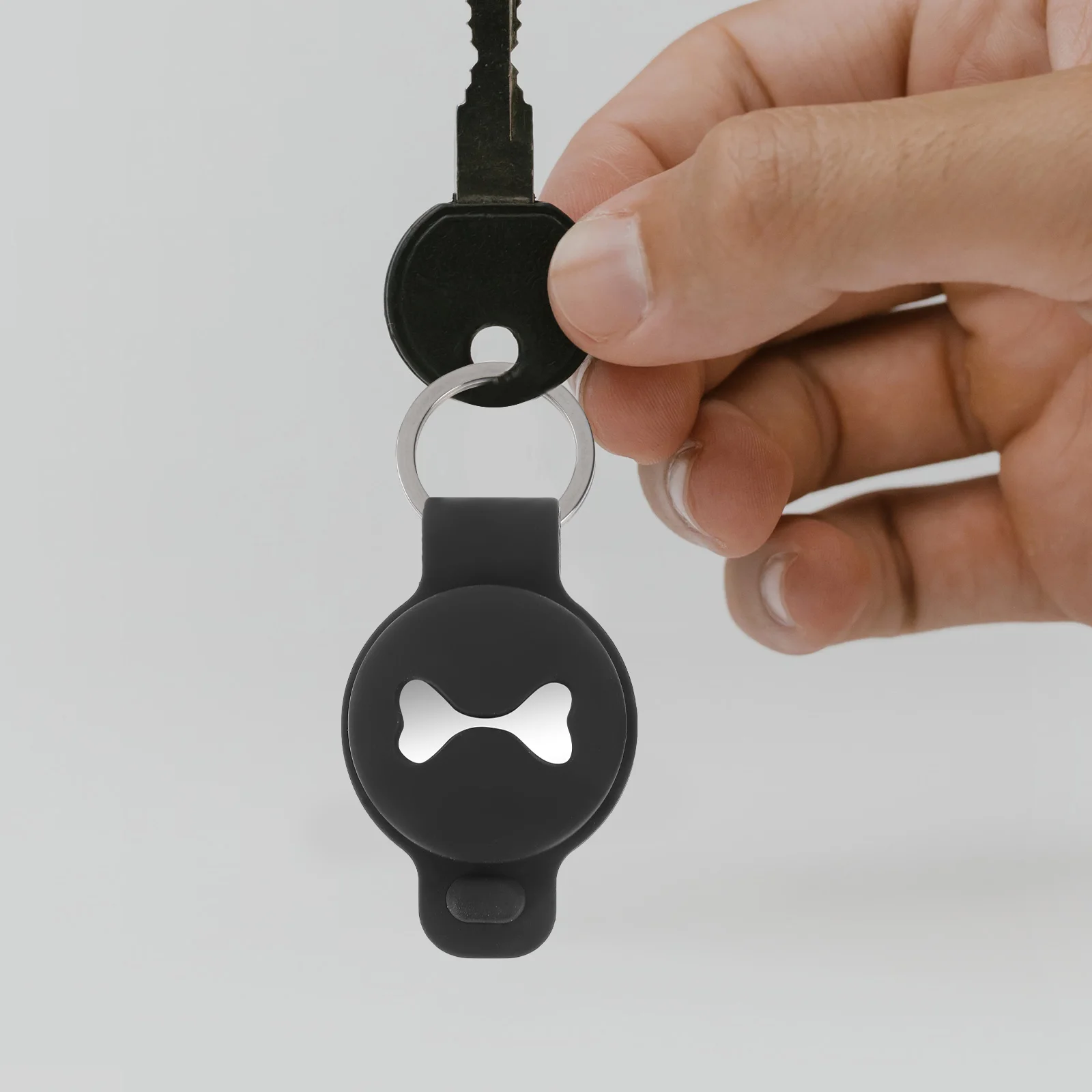 

2pcs Pet Protective Sleeve Anti-Scratch Durable Compatible With Airtag For Dog Bone Pattern Lightweight Portable