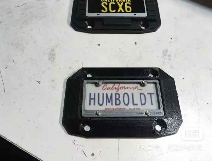 1/6 SCX6 Jee JLU Wrangler 4X4 RTR لوحة ترخيص غلاف السيارة الزاحف الصخري المصقول