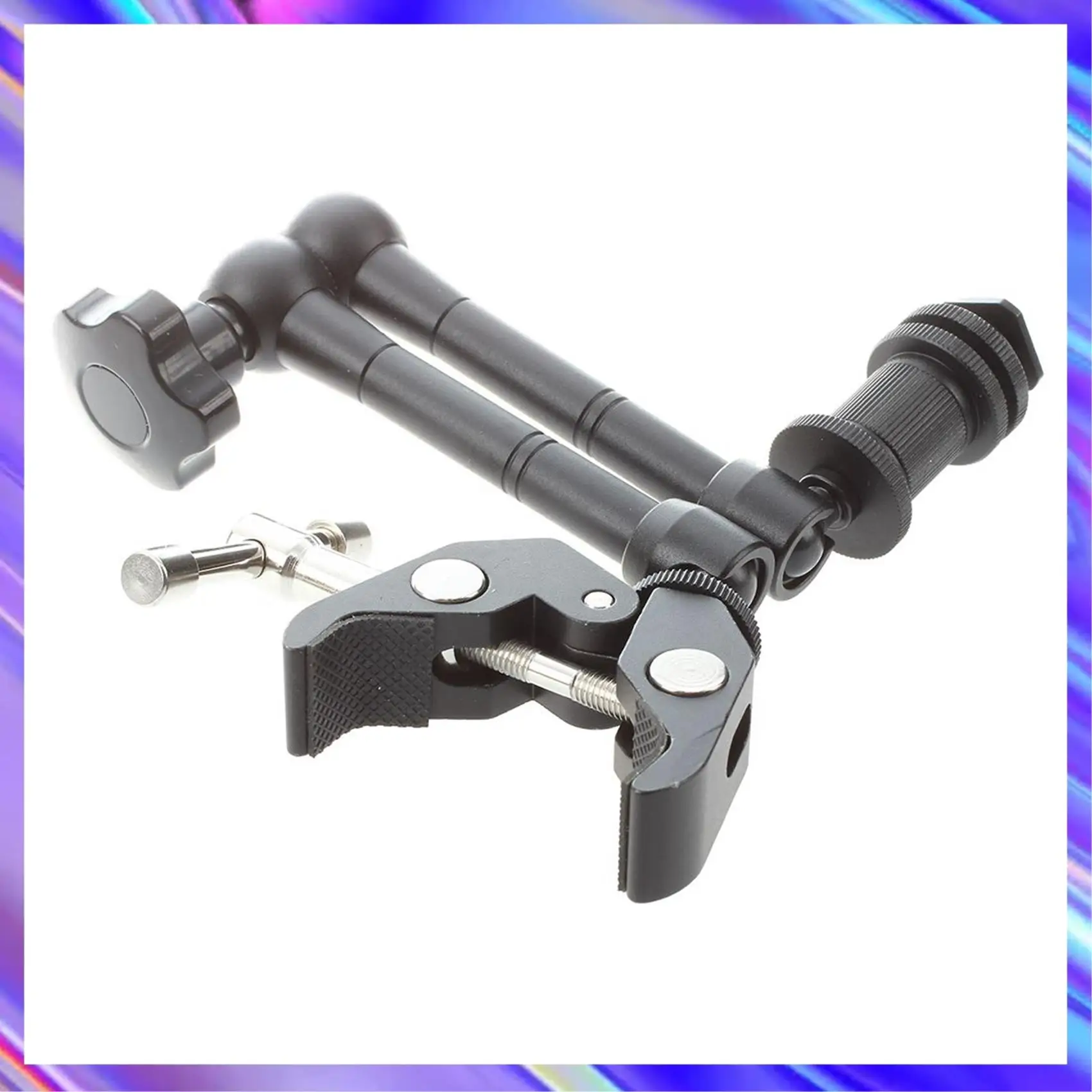 

A24U 1Pcs 11 Inch Friction Articulating Magic Arm + Clamp & 1Pcs Aluminium Alloy Mini Ball Head 1/4 Inch Mount