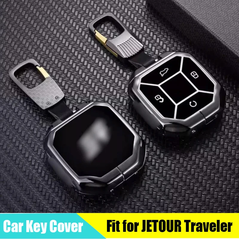 

Car All-inclusive Design Key Protective Case Suitable for JETOUR Traveler T2 2023 2024 Zinc Alloy Key Cover Accessories
