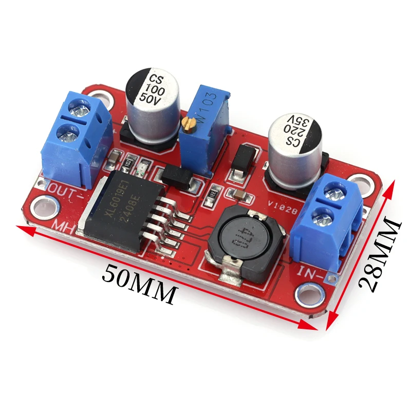 5A DC-DC Step Up Power Module Boost Volt Converter 3.3V-35V To 5V 6V 9V 12V 24V XL6019 adjustable output