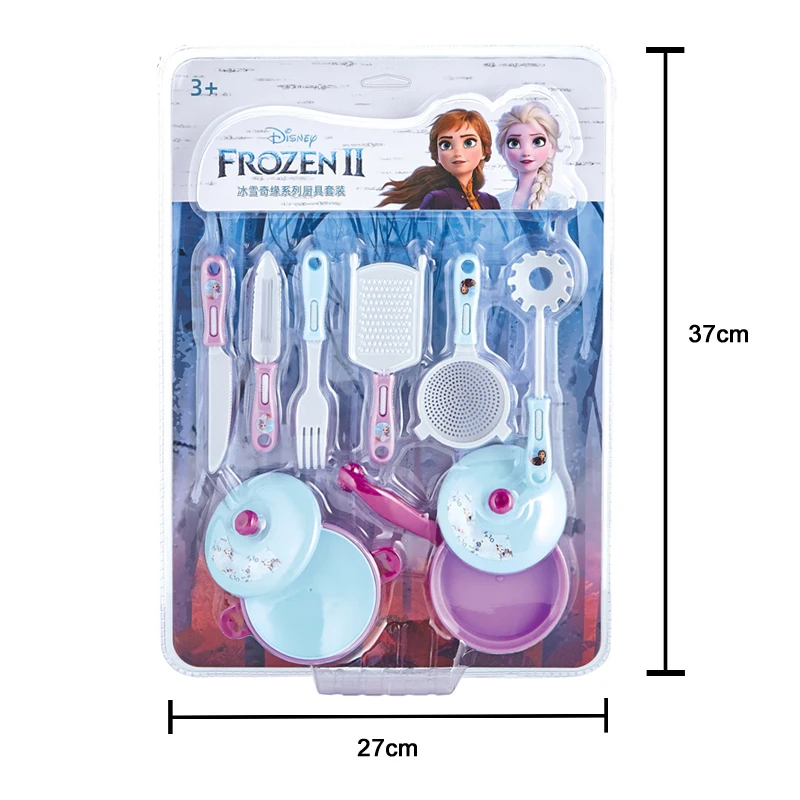 Frozen 2 Kitchen Toy Food Cookware Pot Pan Kids Pretend Cook Play Cake Stand Toys Kids Princess Anna Elsa Children Gift view 4