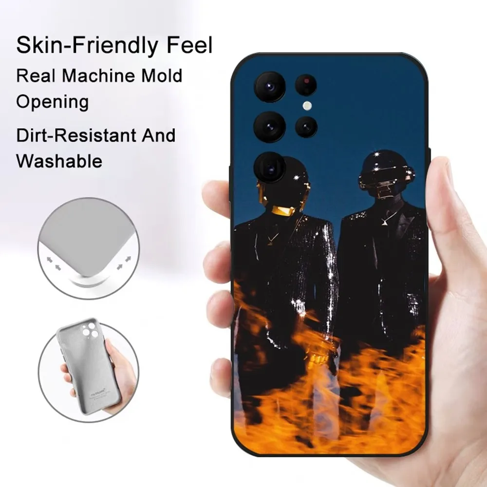 D-Daft Punk Band-d Phone Case Samsung S series s20 s21 s22 s23 s24 FE Plus Ultra TPU Soft to Skin-friendly case