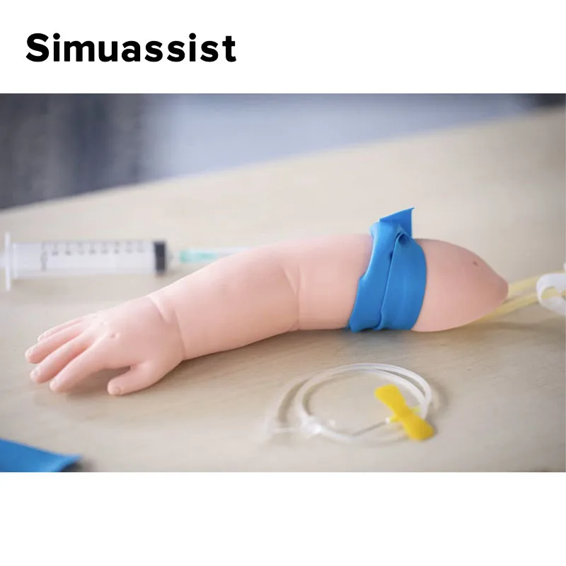 Pediatric Infant Venipuncture Arm Model,IV Training Arm Model,Nurse Training Blood Drawing Arm Model Kit