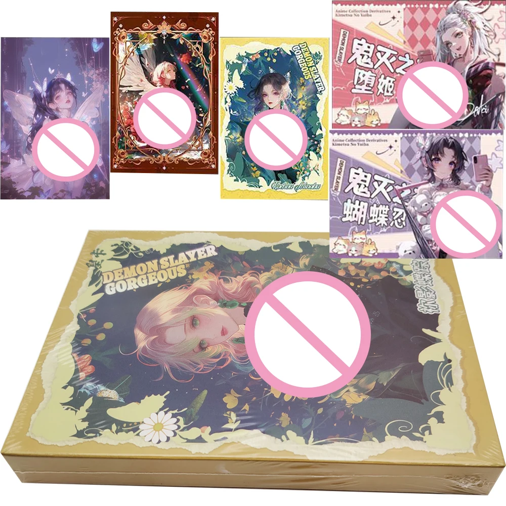 

Hot Blooded Anime Demon Slayer Collection Cards Dreamy Theme Peripheral Characters Color Paper Card Birthday Surprise for Friend