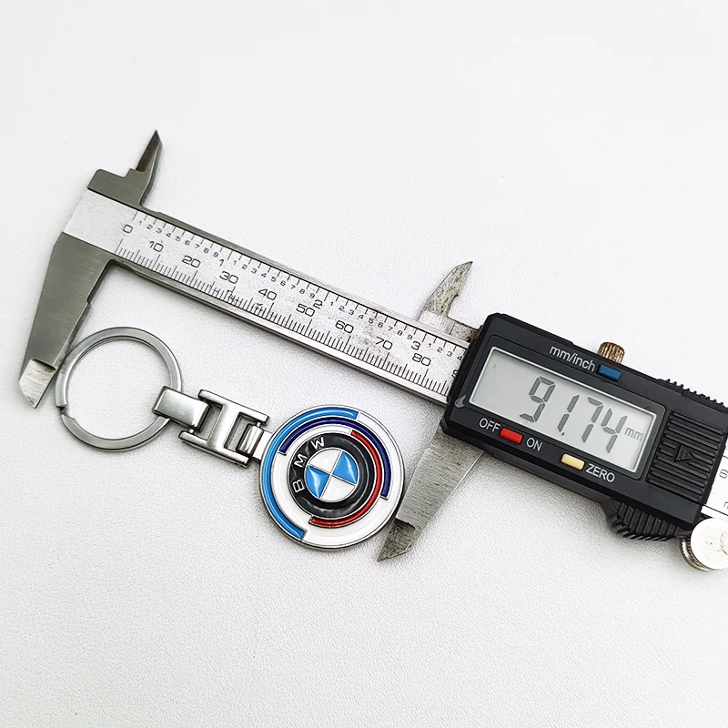 2024 50th Anniversary New Logo BMW Emblem Luxury Car Keychain For BMW X1 X2 X3 X4 X5 X6 3 5 Series M2 M3 M4 M5 M6 M7 Accessories