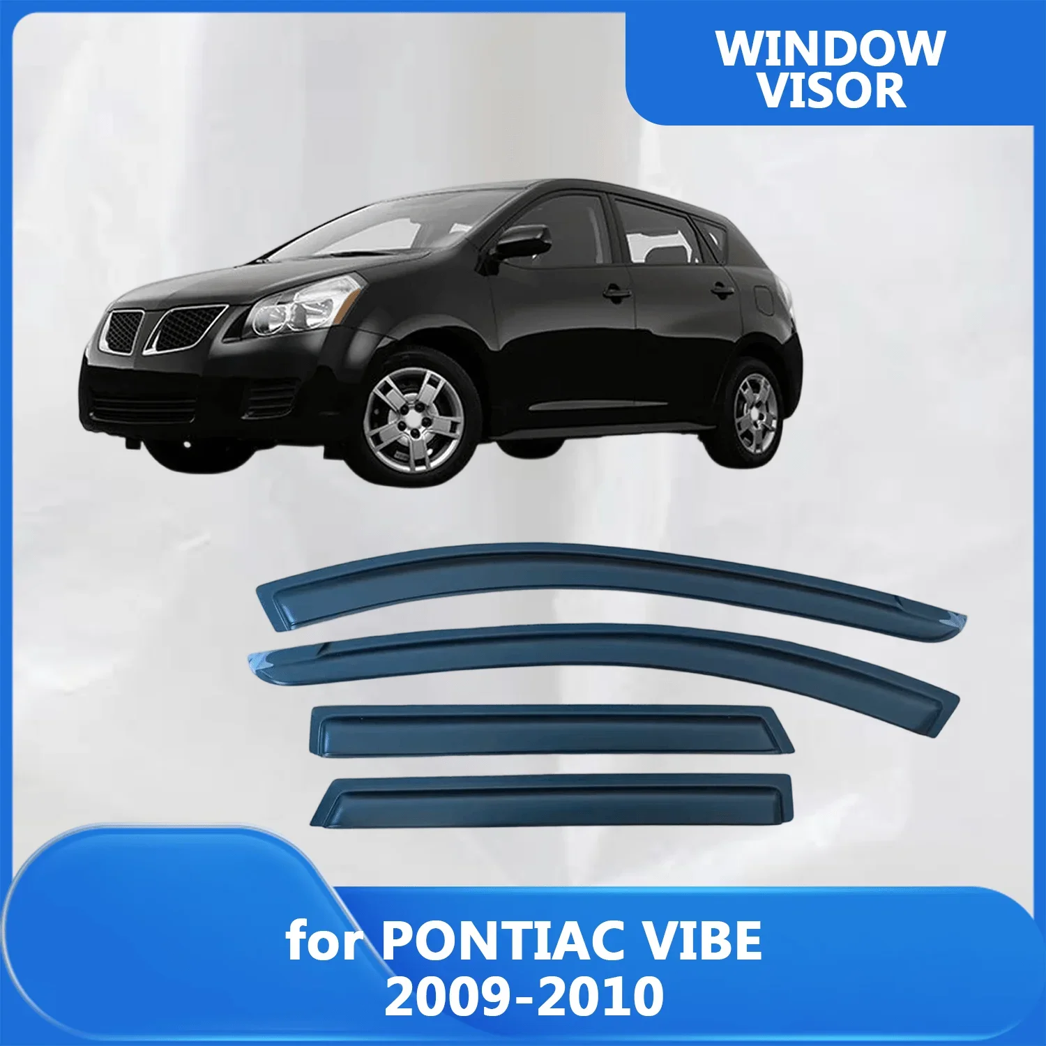 

Window Visor for PONTIAC VIBE 2009 2010 Wind Deflectors Rain Guards Door Visor Vent Shades Sun