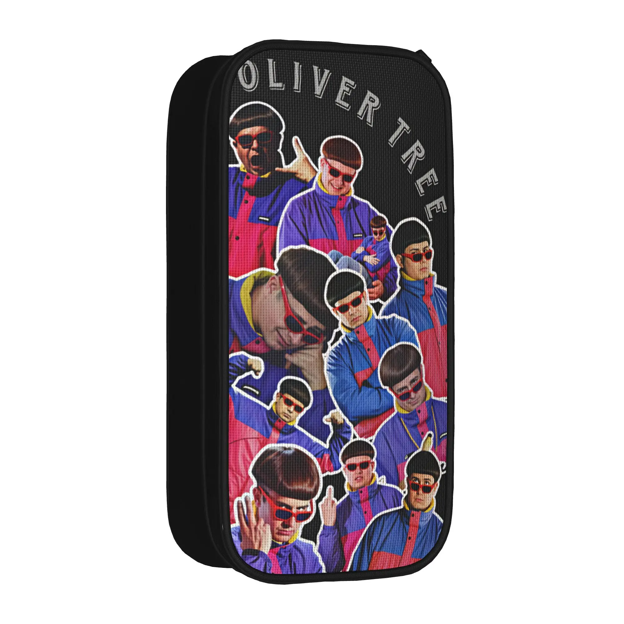 oliver tree life goes on Pencil Case  School Pencil Cases Canvas Students Fashion Big Pencil Pouch Stationery Organizer