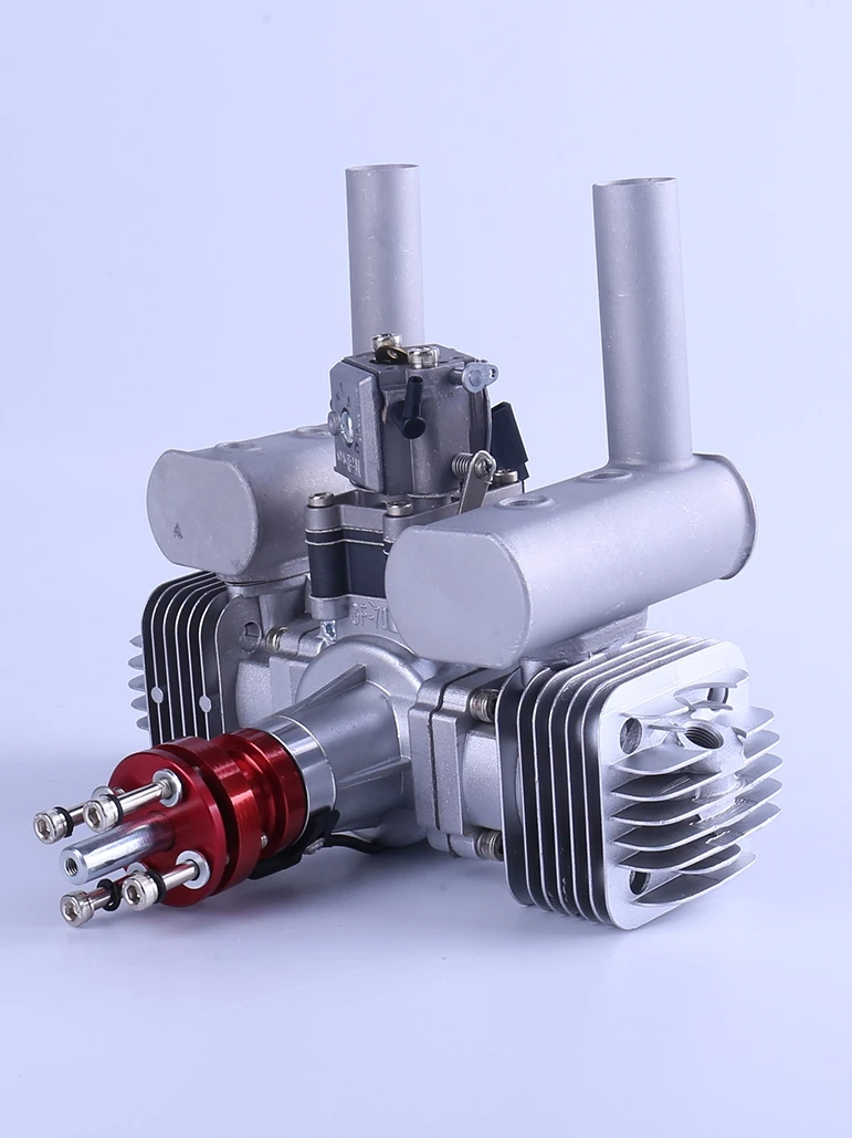 70cc T Two-Cylinder Gasoline Engine Two-Cylinder Carburetor Fixed Wing Aircraft Engine