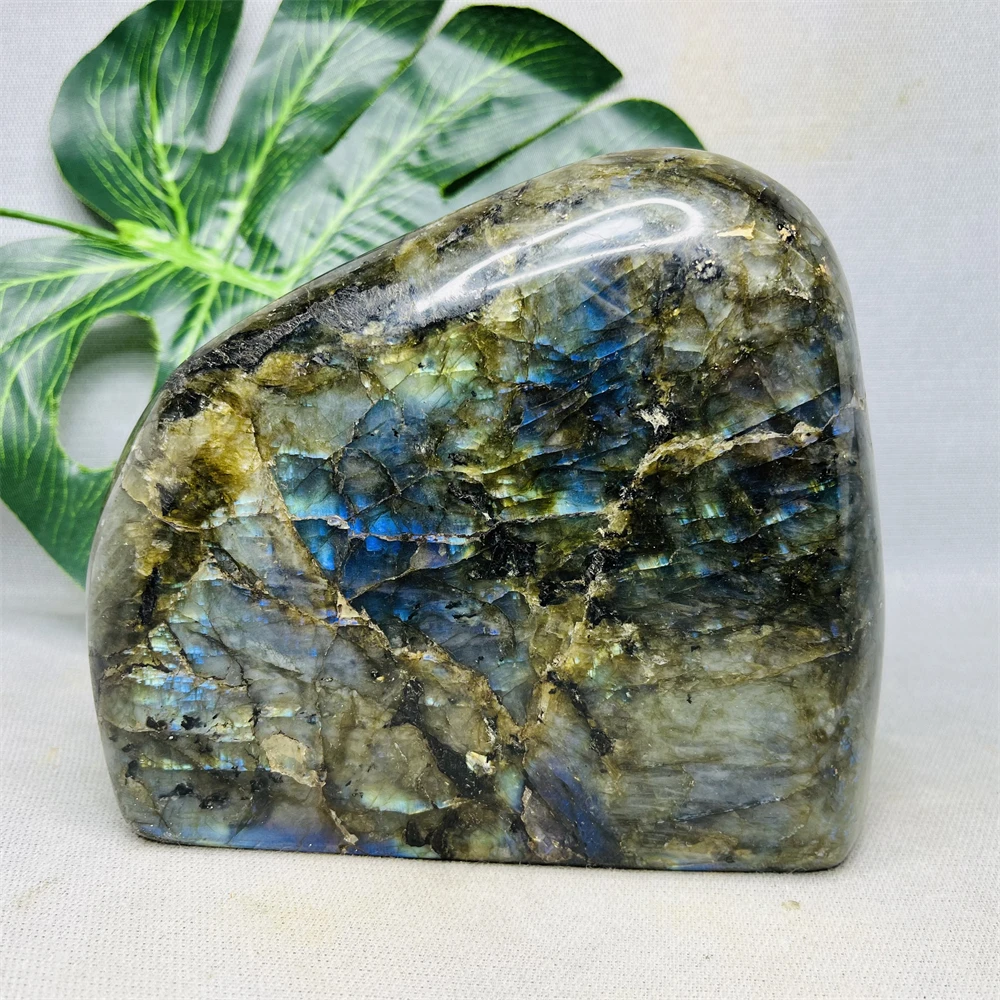 Natural Gemstone Labradorite Double-sided Reflective Original Mineral Specimen Home Room Decoration Gift Witchcraft altar