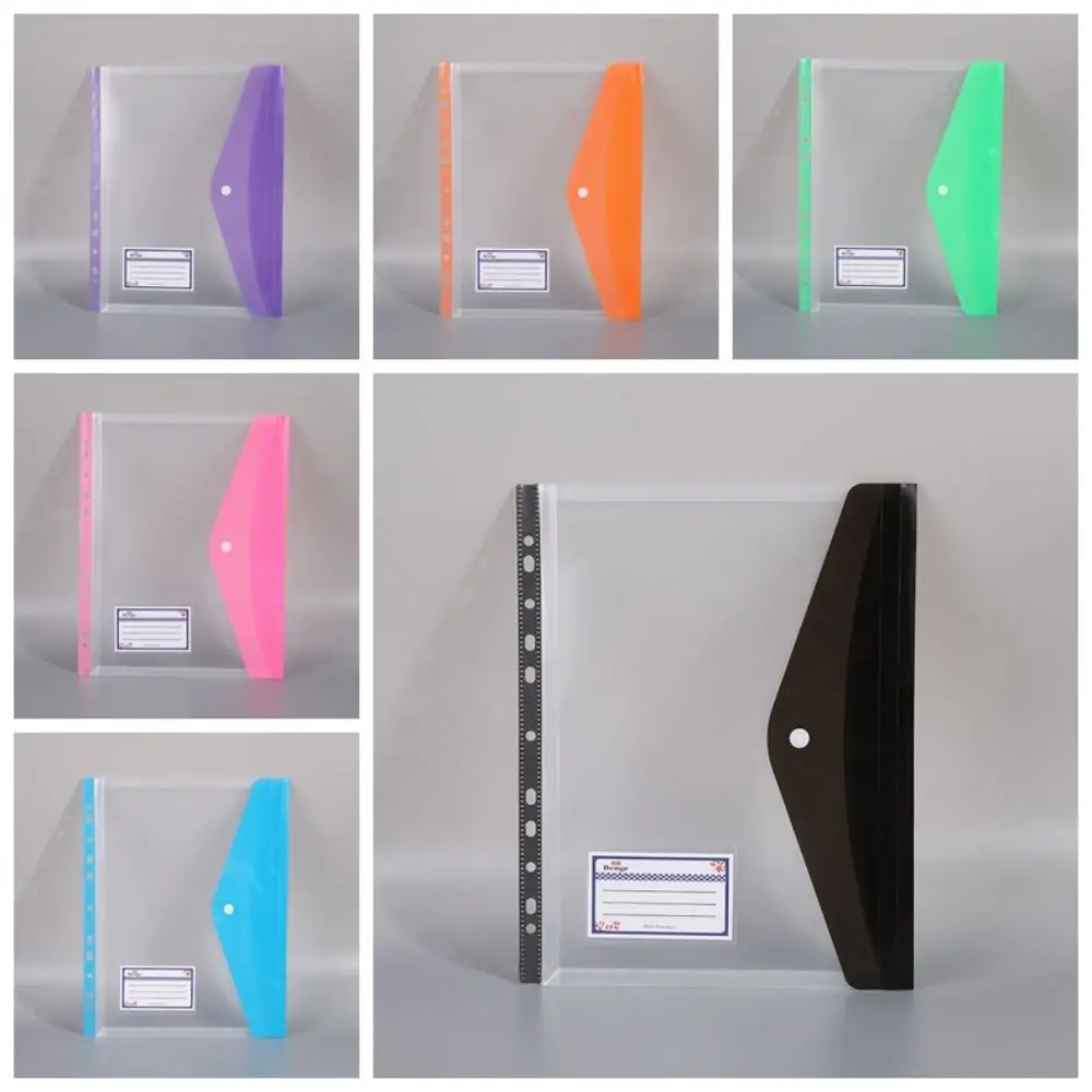 

6pcs Document Organiser A4 File Folders Wallets Paper Organizer File Organizer Binder Pouch Organizer Transparent Waterproof