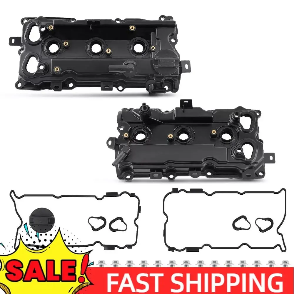 

2pcs Valve Covers Set Wear Resist Cam Rocker Cover Camshaft Rocker Cover for Nissan Maxima 2009-2020 Murano 3.5L 2015-2020