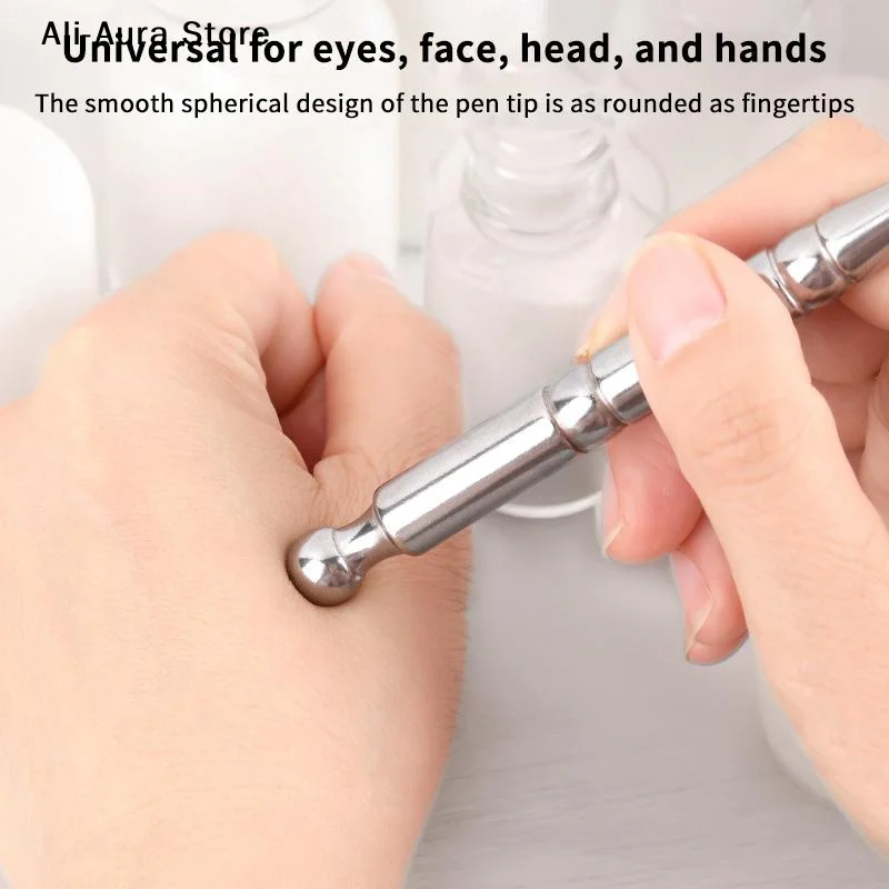 Stainless Steel Acupressure Pen Elastic Ear Acupoint Massage Stick Improve Eyesight Acupuncture Point Massager Relax Body