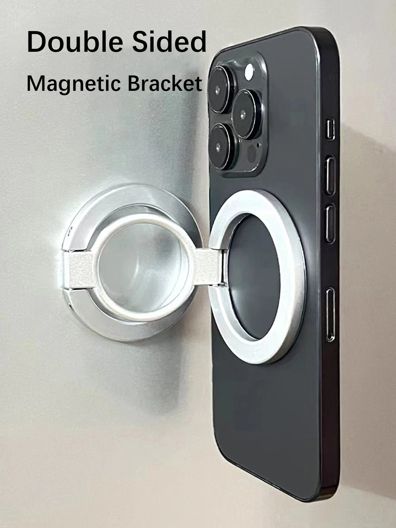 Für Tablet Magnetischer 3-Teiliger Doppelseitiger Ständer Magnetischer Saugring Handyhalter Starke Adsorption iPad-Halter Doppelseitig – Detail 3