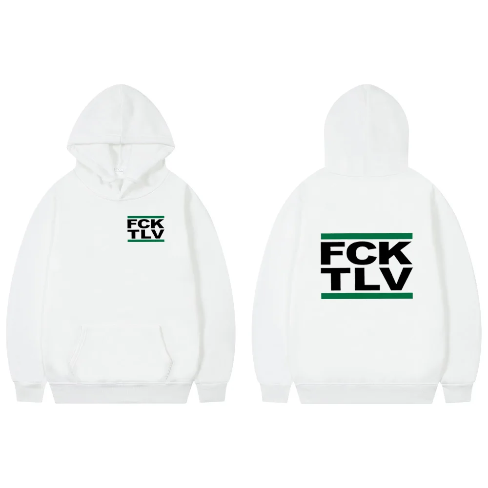 FCK TLV 2D Print Hoodeis Sweatshirts Men/women Fashion Hoodie Streetwear Boys/girls Clothes Autumn Kids Tops FCK TLV Clothing