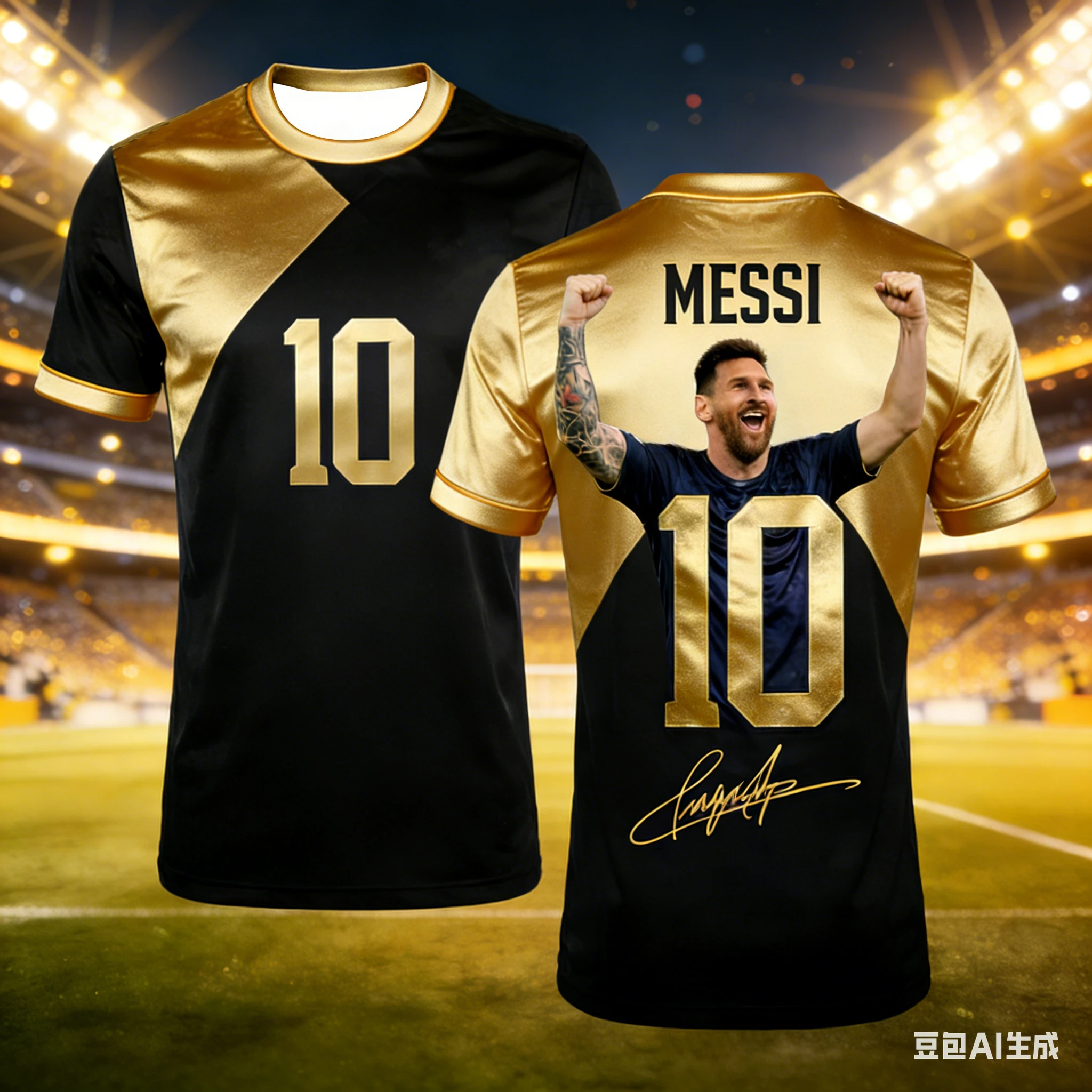 2026 Summer Fashion New AI Messi No.10 Celebrates 3D Fitness Training Competition Speed Drying Sports Wear Parent Child T-shirt