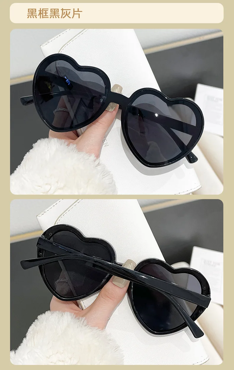 Neu eingetroffen: Vintage Herz-Sonnenbrille für Damen und Herren – Runde Sonnenbrille für Sie und Ihn – Detail 12