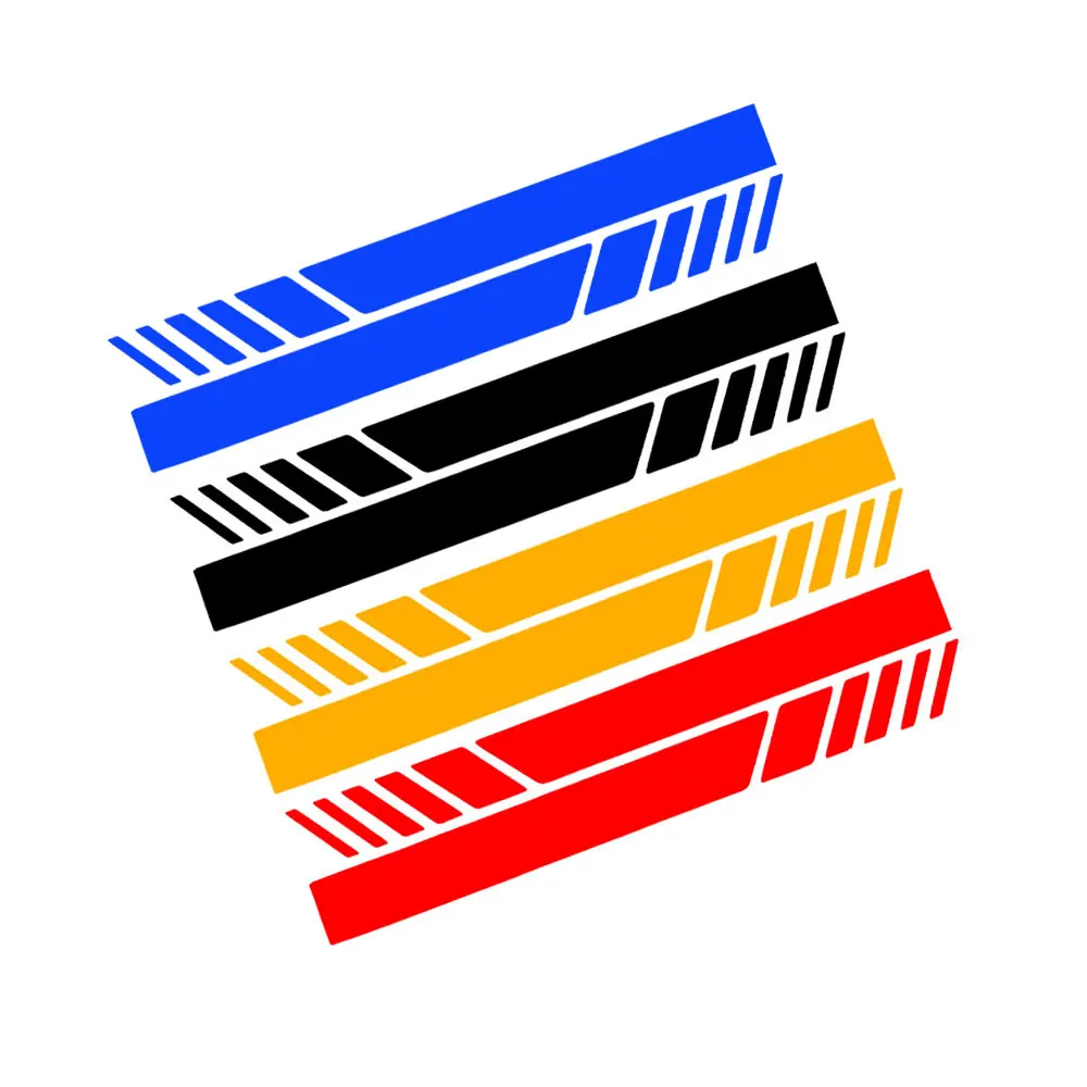 2 шт. прочные виниловые гоночные полосы, украшения для боковых зеркал заднего вида автомобиля, модные универсальные аксессуары для автостайлинга