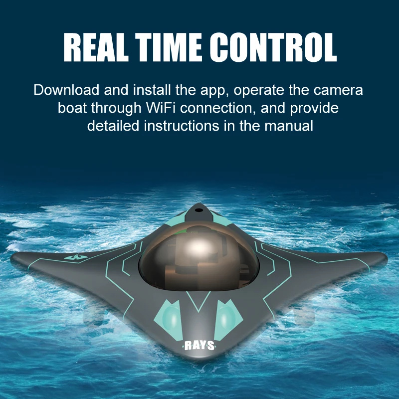 Mini câmera subaquática submarina wi-fi, visível, hd, controle móvel, brinquedos para mergulho, barco, presentes de natal para adultos e crianças