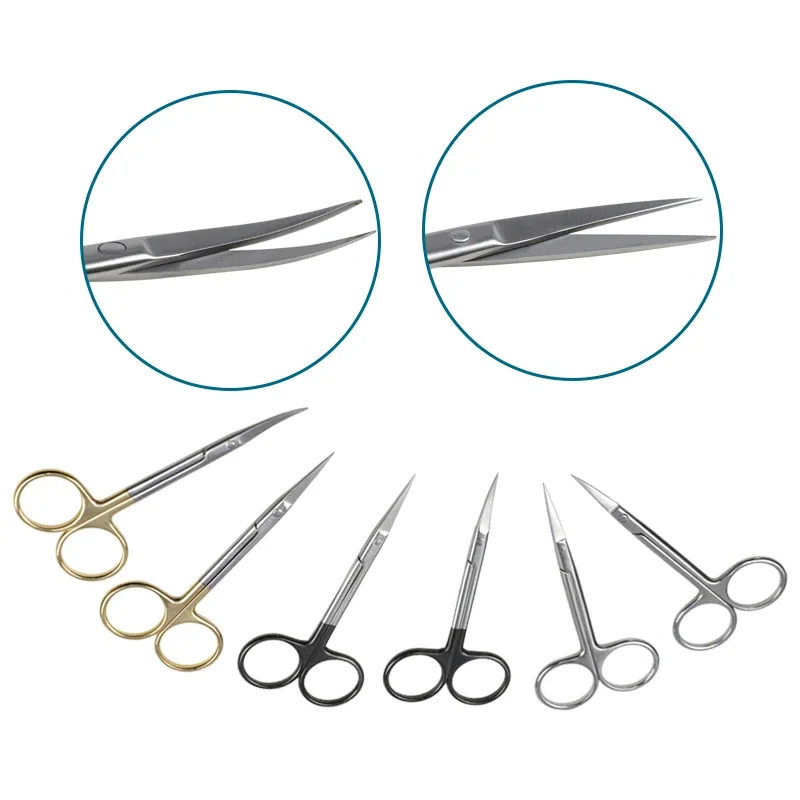 Ophthalmic Scissors Autoclavable Scissors Ophthalmic Instrument Curved Straight Head