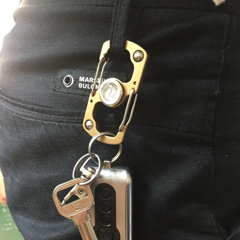 Fidget Spinner rouleau porte-clés EDC métal soulagement du Stress jouet toupie pointe Gyroscope soulager Anti-Stress anxiété Gadgets enfants