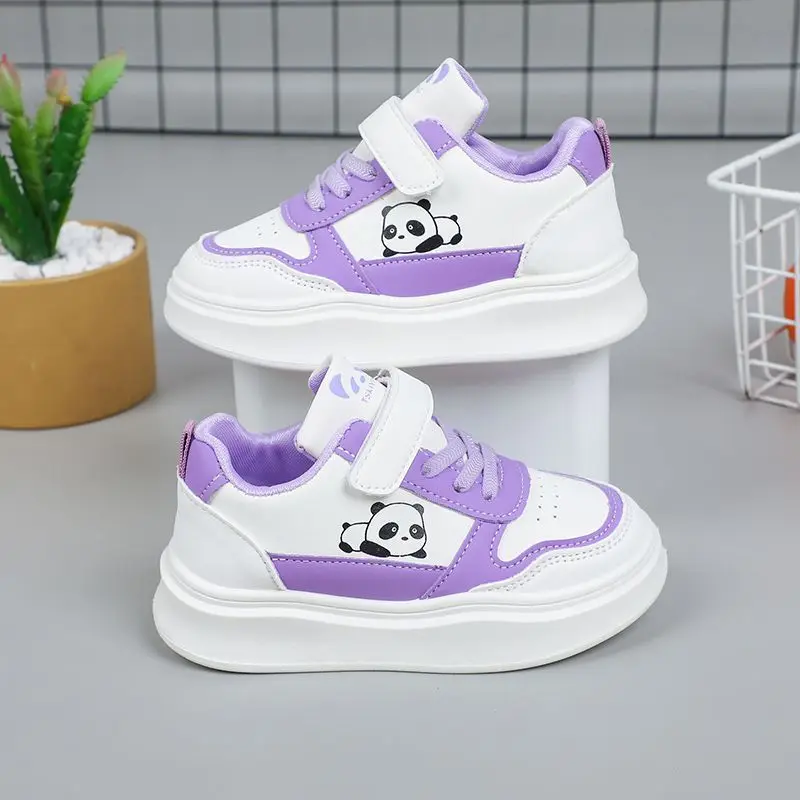 الفتيات ربيع الخريف 2026 أحذية رياضية من الجلد لينة وحيد عدم الانزلاق أحذية رياضية غير رسمية للأطفال الطلاب حذاء كاجوال