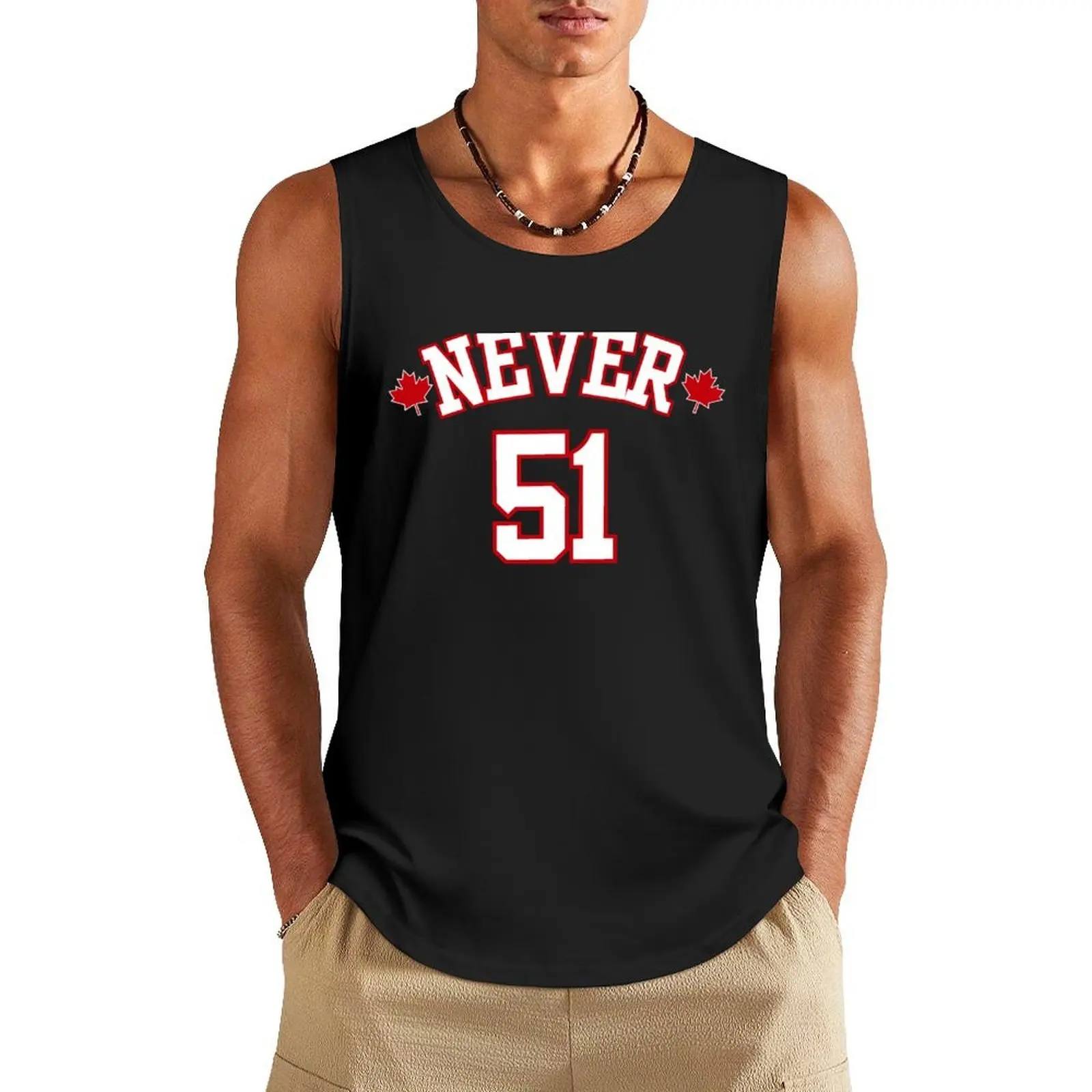 

Canada Never 51 51st State Tank Top cute tops sexy clothes men Vest