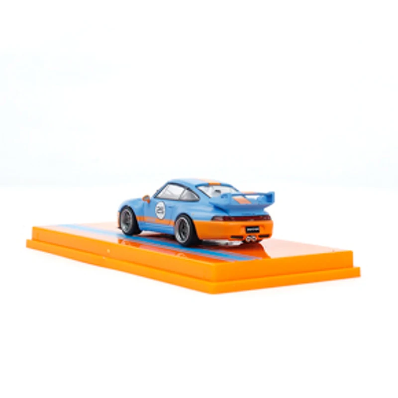 Tarmac Works 1:64 Model Car Pors 993 Alloy Die-Cast Sport Vehicle -Gulf Coating