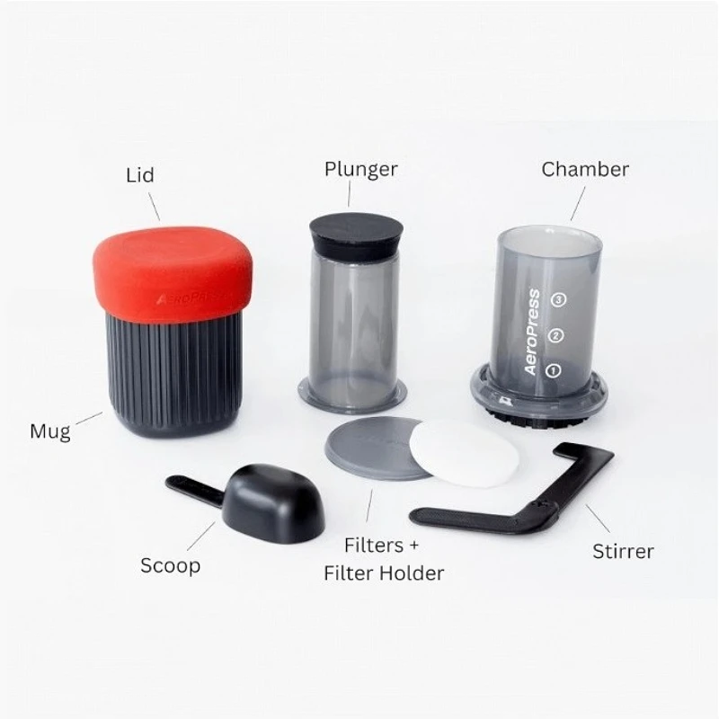

Ручной пресс, аксессуары для кофемашины для эспрессо для кофеварки AeroPress и эспрессо, стандартное издание 5-го поколения / GO