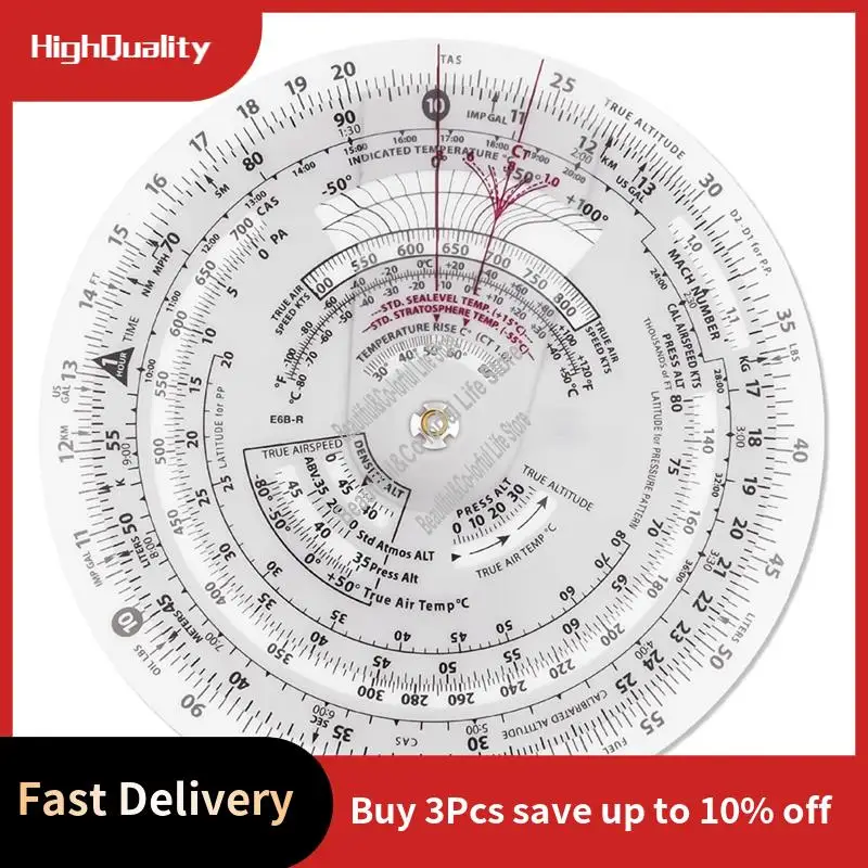 

Круглый полетный компьютер диаметром, полетный компьютерный калькулятор, стандартная летная тренировка, использование студента IFR VFR-LICG