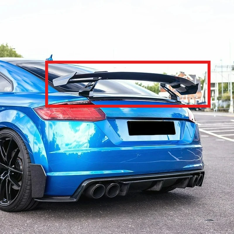 

Custom-Fit Carbon Fiber Racing Spoiler Wing FORAudi TTS TTRS Coupe 2015-2020 Perforated Rear Tail