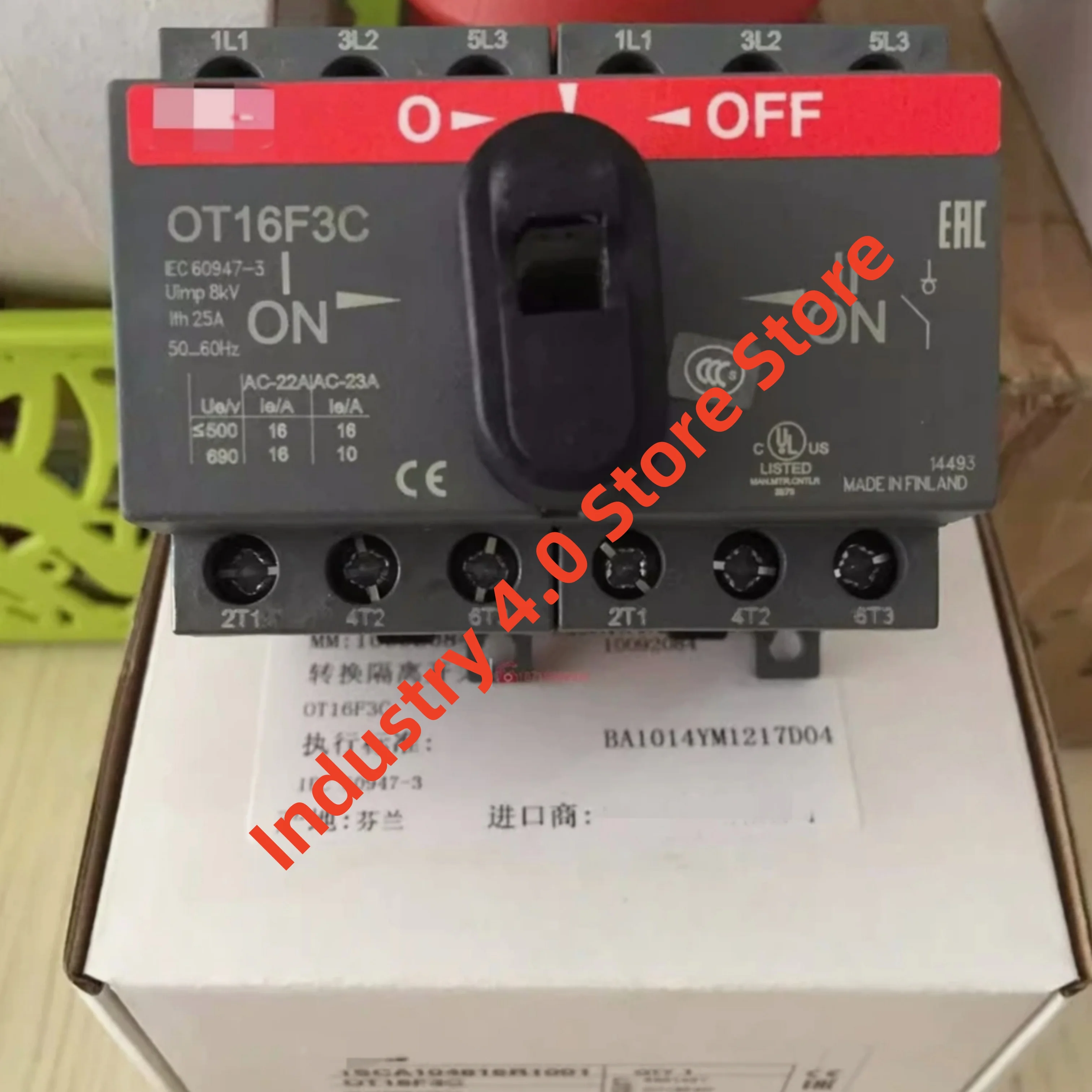 

OT16F3C OT16F4C OT25F3C 100% новый OT25F4C Ручной выключатель с двойным питанием