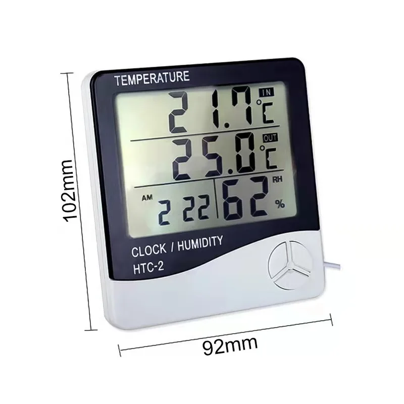 LCD Digital Thermometer Hygrometer Meter HTC2