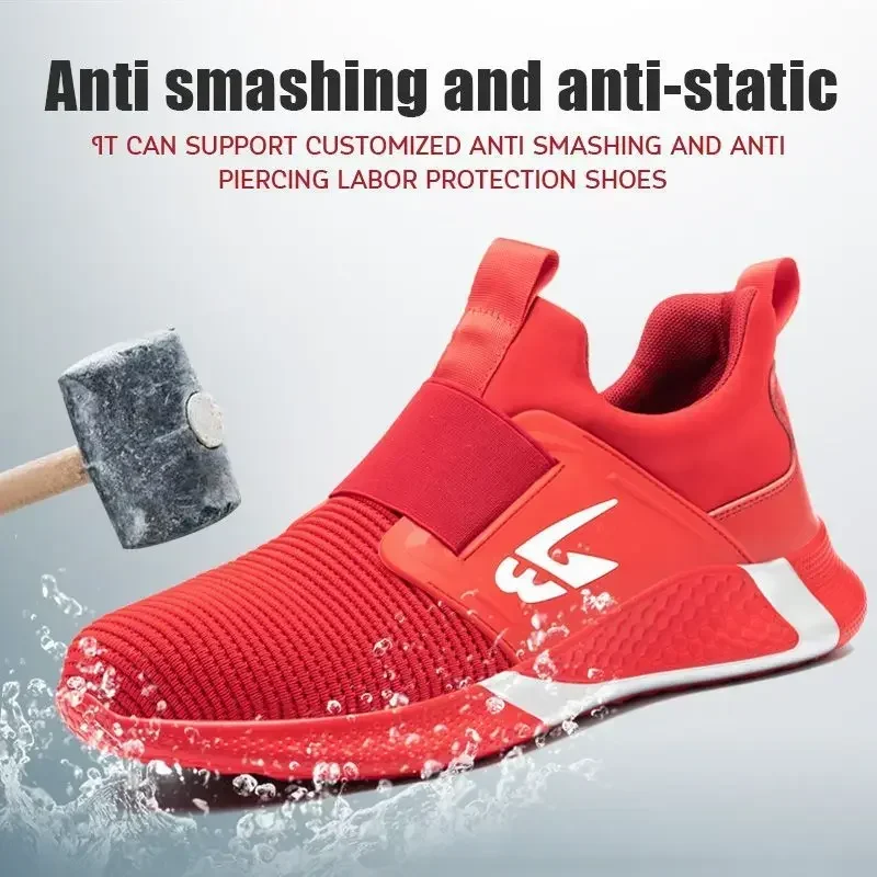 Men's Anti Impact Anti Puncture Outdoor Wear-resistant and Anti Slip Protective Shoes Are Shipped As A Replacement