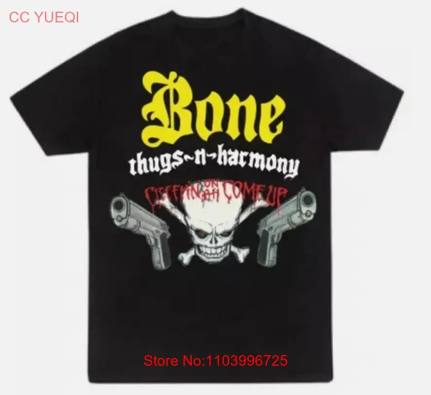 Bone Thugs N Harmony Skull x Guns Black T shirt S-5XL