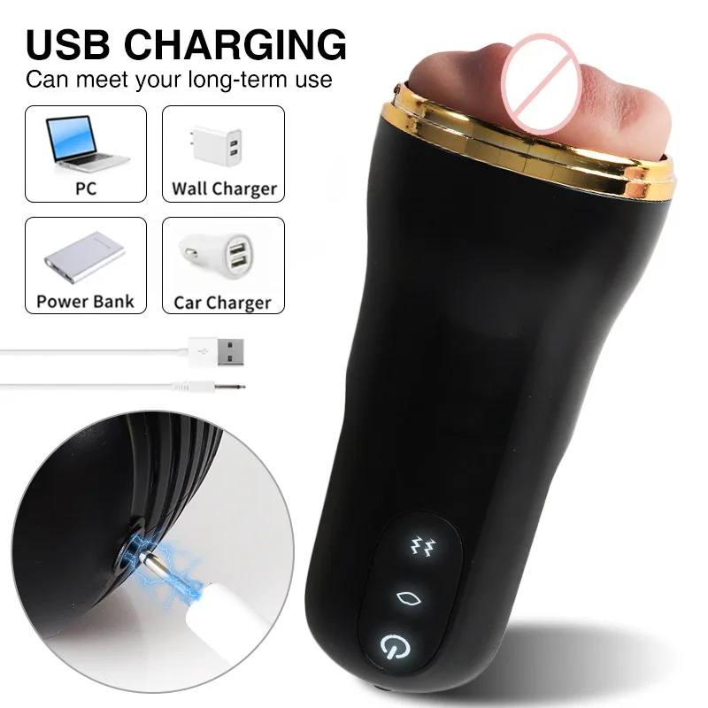 Automatic Male Masturbation Cup 3D Realistic Vaginal Penis Vacuum Trainer Pocket Pussy Vibrator Blowjob Dicks Pump Men Sex Toys view 6